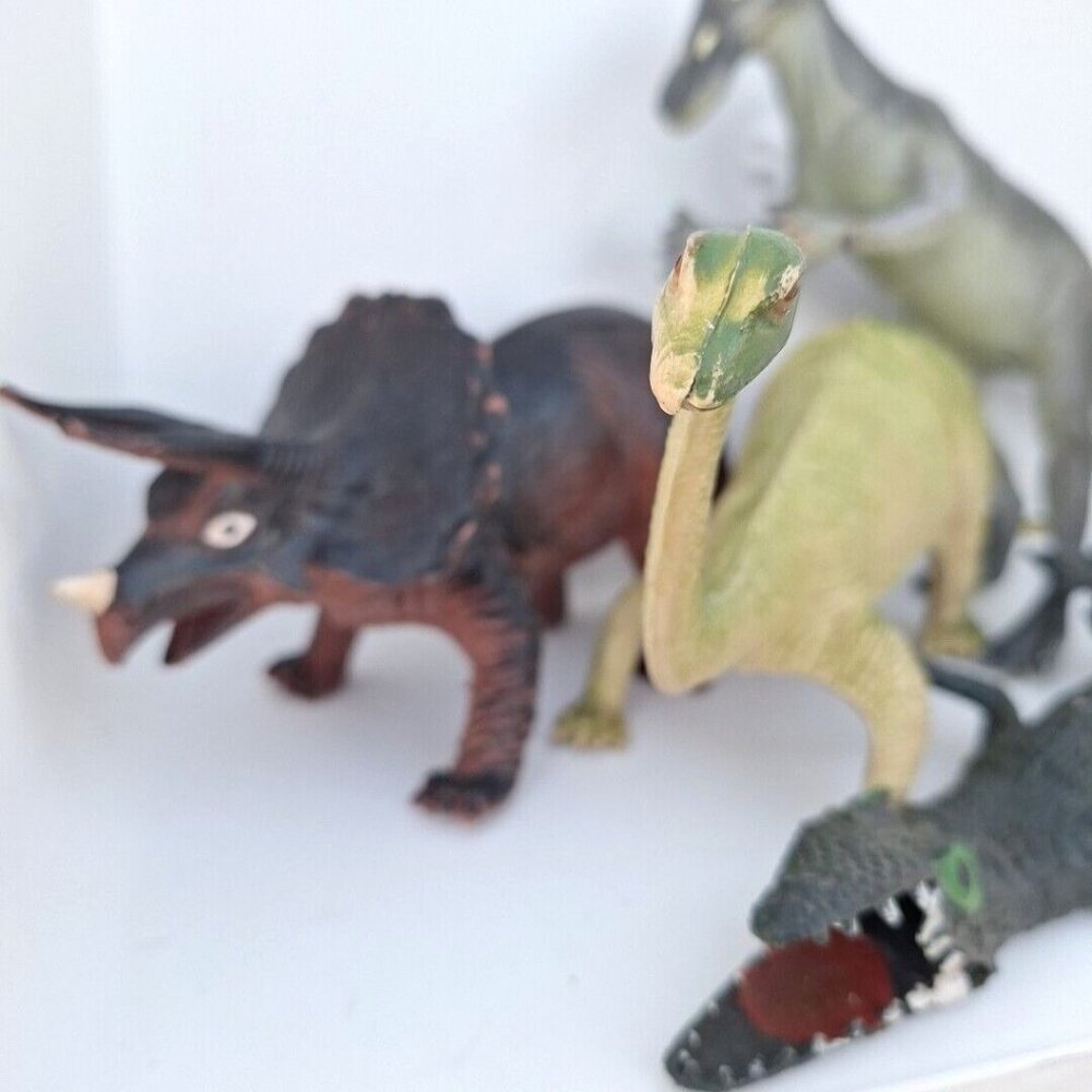 Imperial Dinosaur Alligator Triceratops Brontosaurus 1989 1985 Vintage Lot - Picture 3 of 10